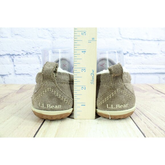 LL Bean Mountain Slippers Moccasin Dark Cement Size 6 M - Picture 6 of 9